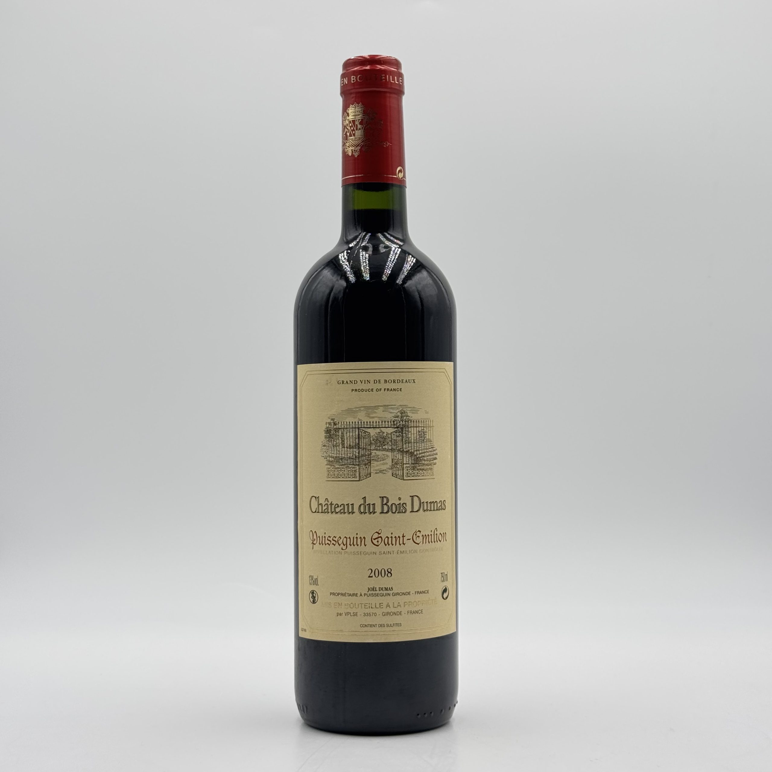 Chateau "DU BOIS DUMAS" Puisseguin 2008